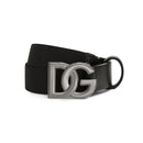SILVER-TONE LOGO BLACK BELT