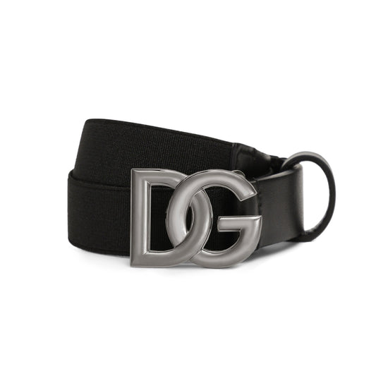SILVER-TONE LOGO BLACK BELT