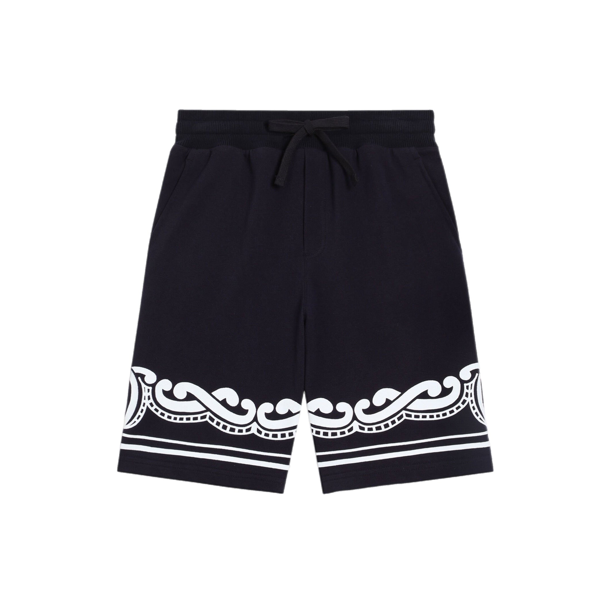bermudas in dark blue