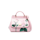 POLISHED BAG WITH ROSE PRINT