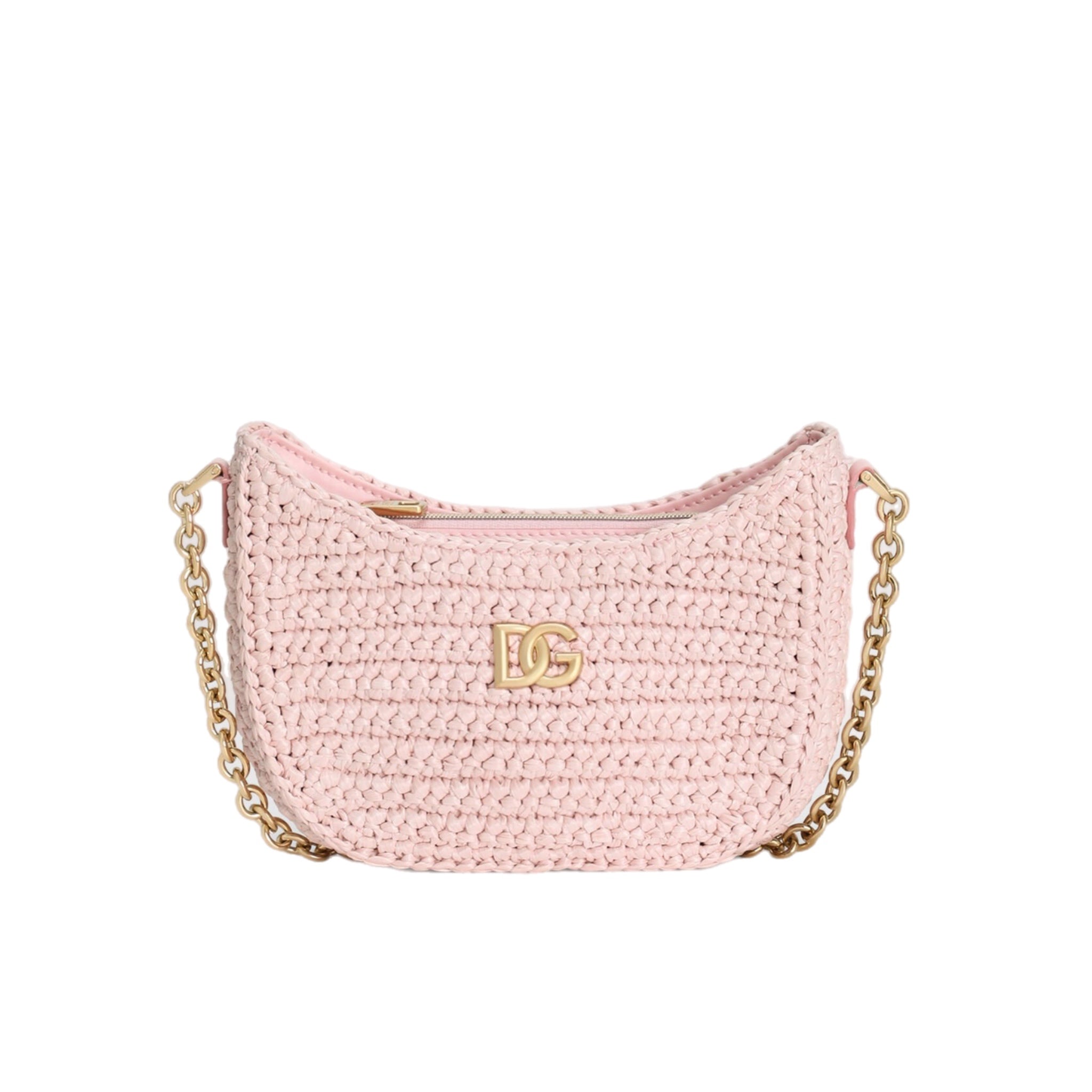 Raffia crochet bag