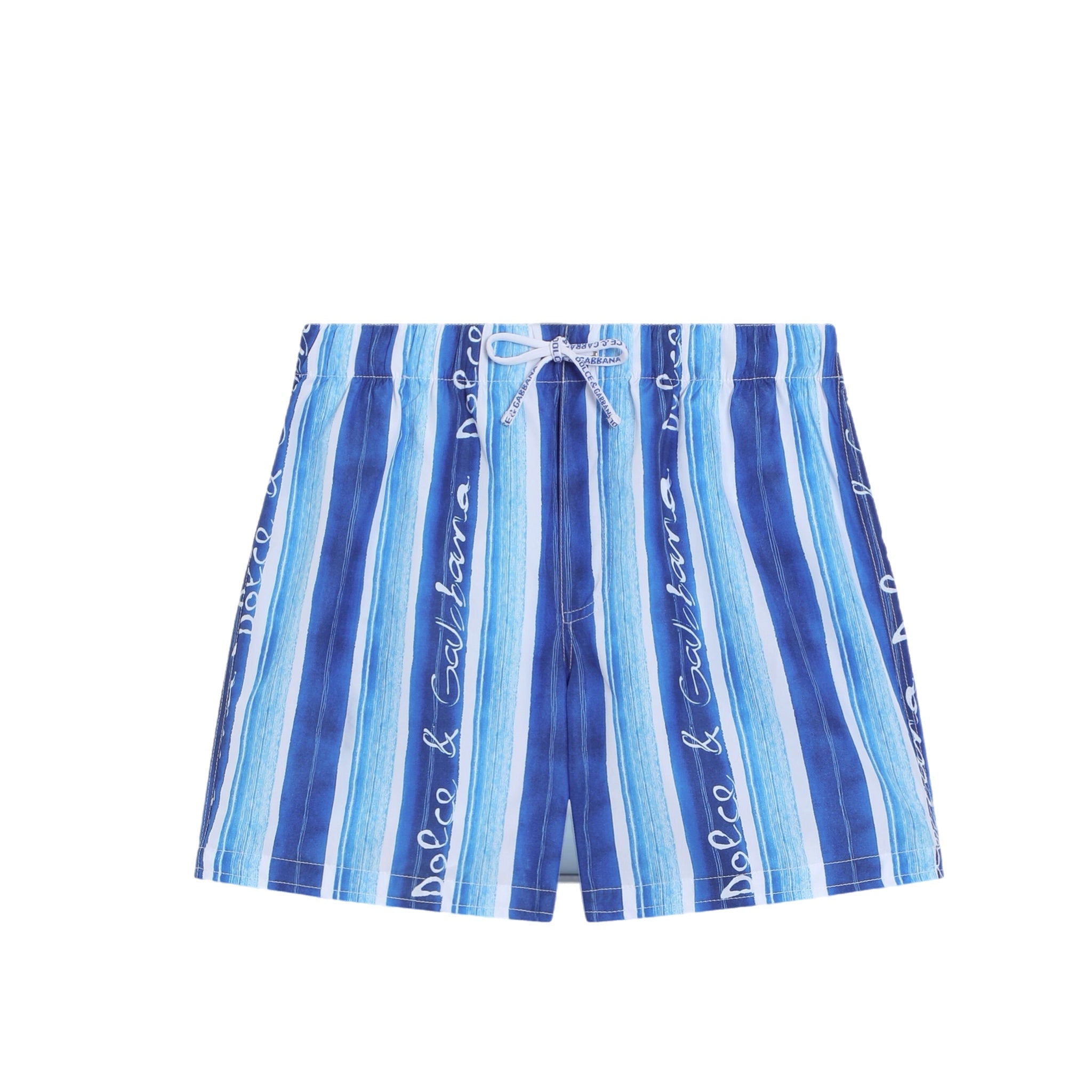 MID LENGTH BOXER IN STRIPE BLUE