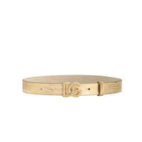 LOGO BELT IN GOLD