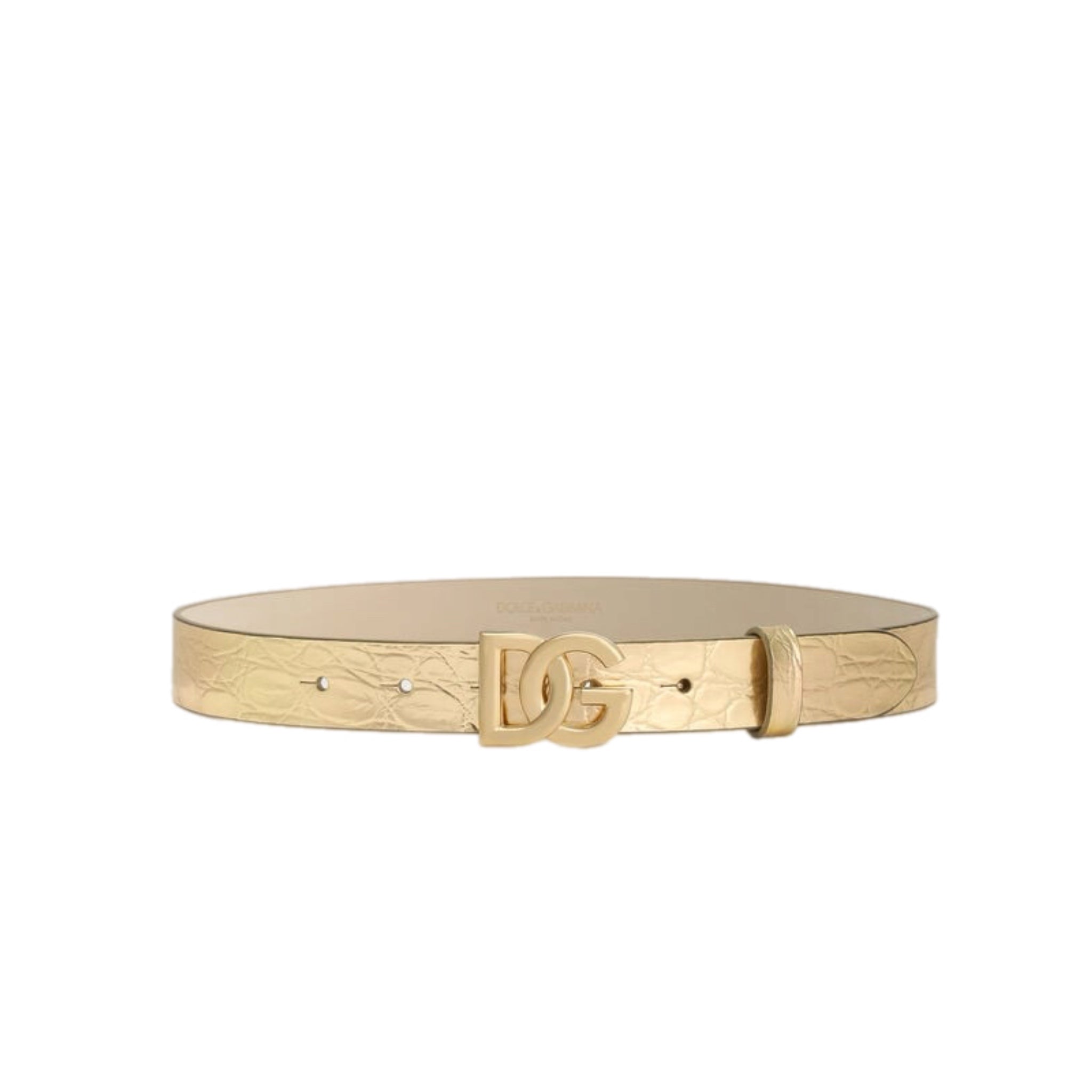 LOGO BELT IN GOLD