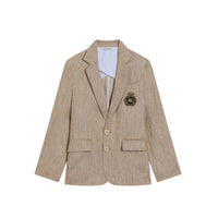CASUAL JACKET- LINEN IN BEIGE