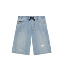 bermudas in blue