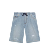 bermudas in blue