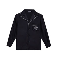 SILK SHIRT IN DARK BLUE