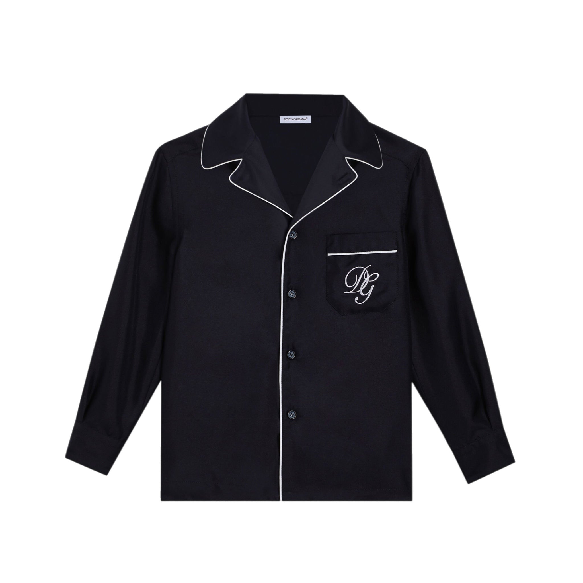 SILK SHIRT IN DARK BLUE