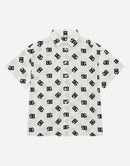 DG-LOGO SHIRT IN PRINTED COTTON
