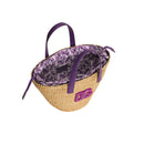 STRAW BAG WITH MAJOLICA LOGO DETAIL