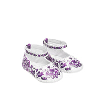 MAJOLICA-PRINT NAPPA LEATHER BALLET FLATS