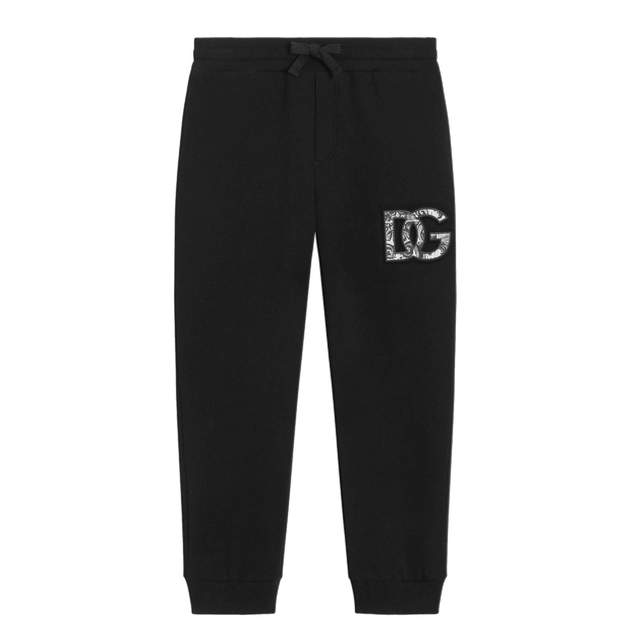 BOYS LOGO BLACK TRACK PANTS