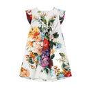 ALL-OVER FLORAL POPLIN DRESS