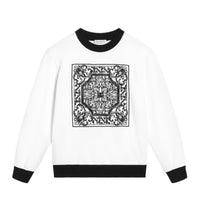 BLACK AND WHITE SWEATSHIRT FOR BOYS