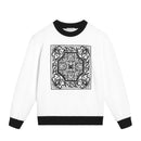 BLACK AND WHITE SWEATSHIRT FOR BOYS