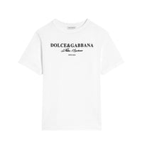 DOLCE&GABBANA SIGNATURE PRINT T-SHIRT IN JERSEY