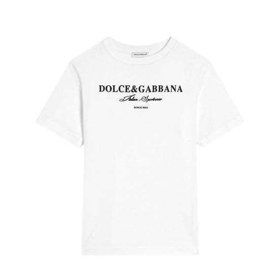 DOLCE&GABBANA SIGNATURE PRINT T-SHIRT IN JERSEY