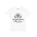 BABY BOY COTTON T-SHIRT WITH SIGNATURE DOLCE&GABBANA PRINT