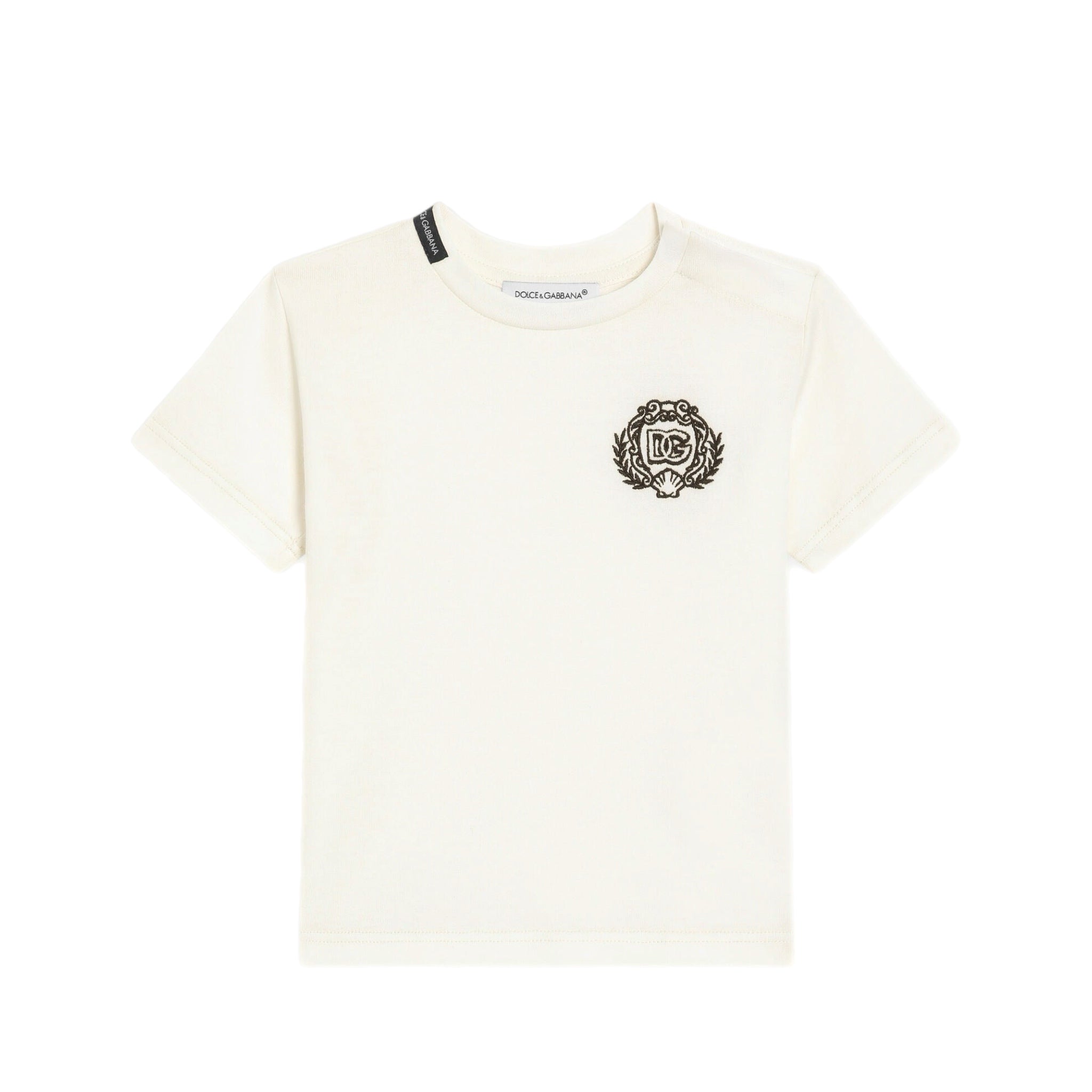 BABY BOY COTTON T-SHIRT WITH DG EMBROIDERY