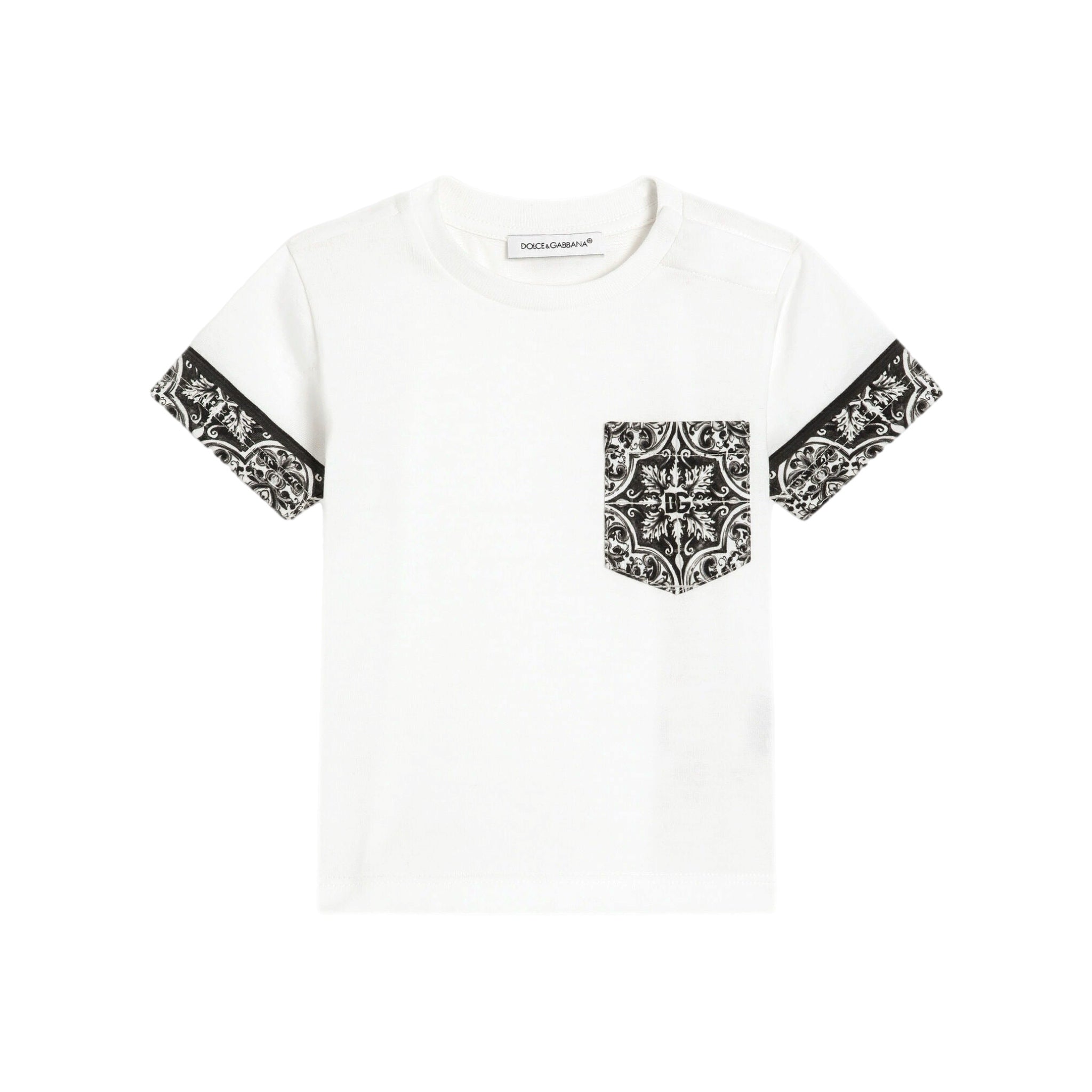 MAJOLICA-PRINT SHORT-SLEEVED T-SHIRT FOR BABY BOY