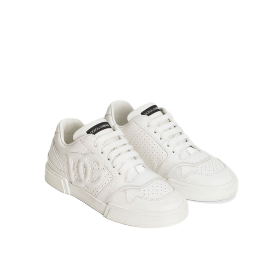 LOW-TOP SNEAKERS IN WHITE