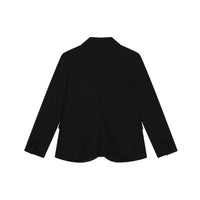 SINGLE-BREASTED TUXEDO SUIT IN STRETCH WOOL