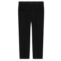 SINGLE-BREASTED TUXEDO SUIT IN STRETCH WOOL