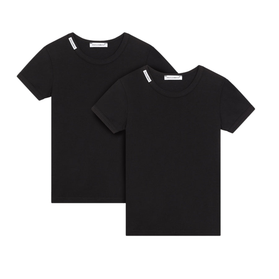 BI-PACK T-SHIRT IN BLACK