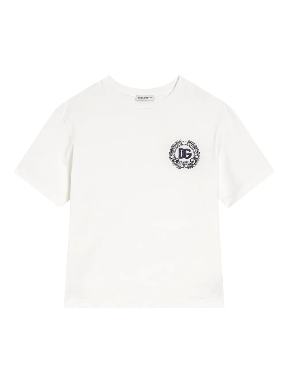 JERSEY T-SHIRT WITH DOLCE&GABBANA EMBROIDERY