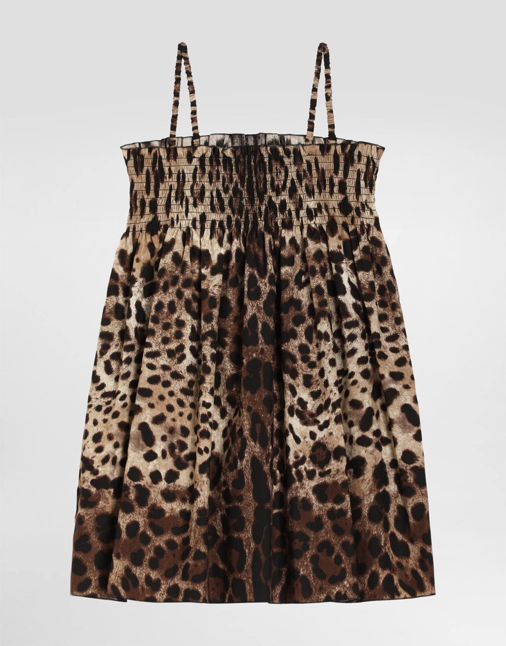 SLEEVELESS DRESS IN LEOPARD PRINT