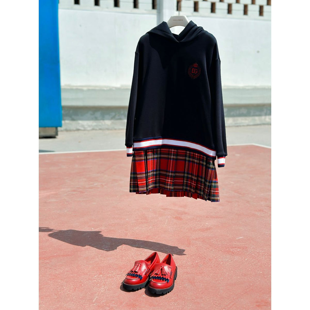 girls' loafers in red