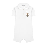 SHORT-SLEEVE WHITE ROMPER