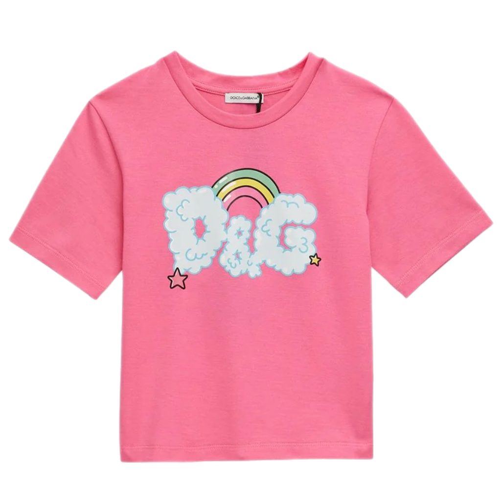 dg-logo t-shirt in pink