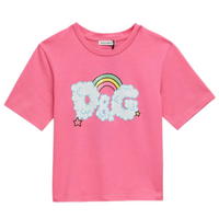 dg-logo t-shirt in pink