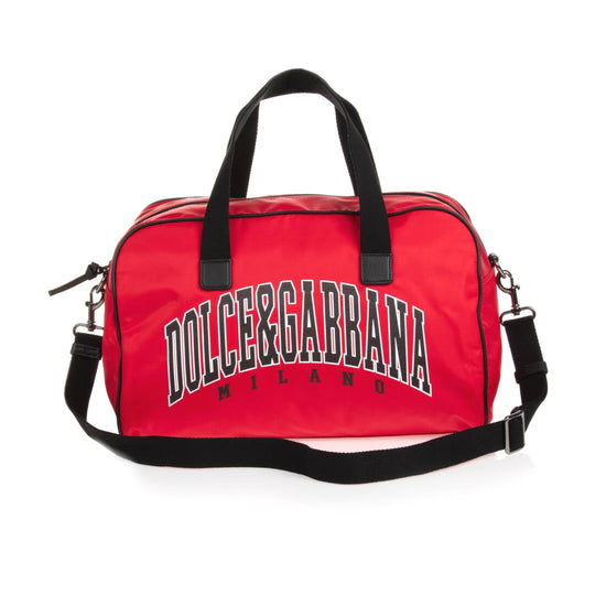 LOGO-PRINT DETAIL LUGGAGE BAG