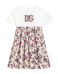 SHORT SLEEVES DRESS IN MULTICOLOUR