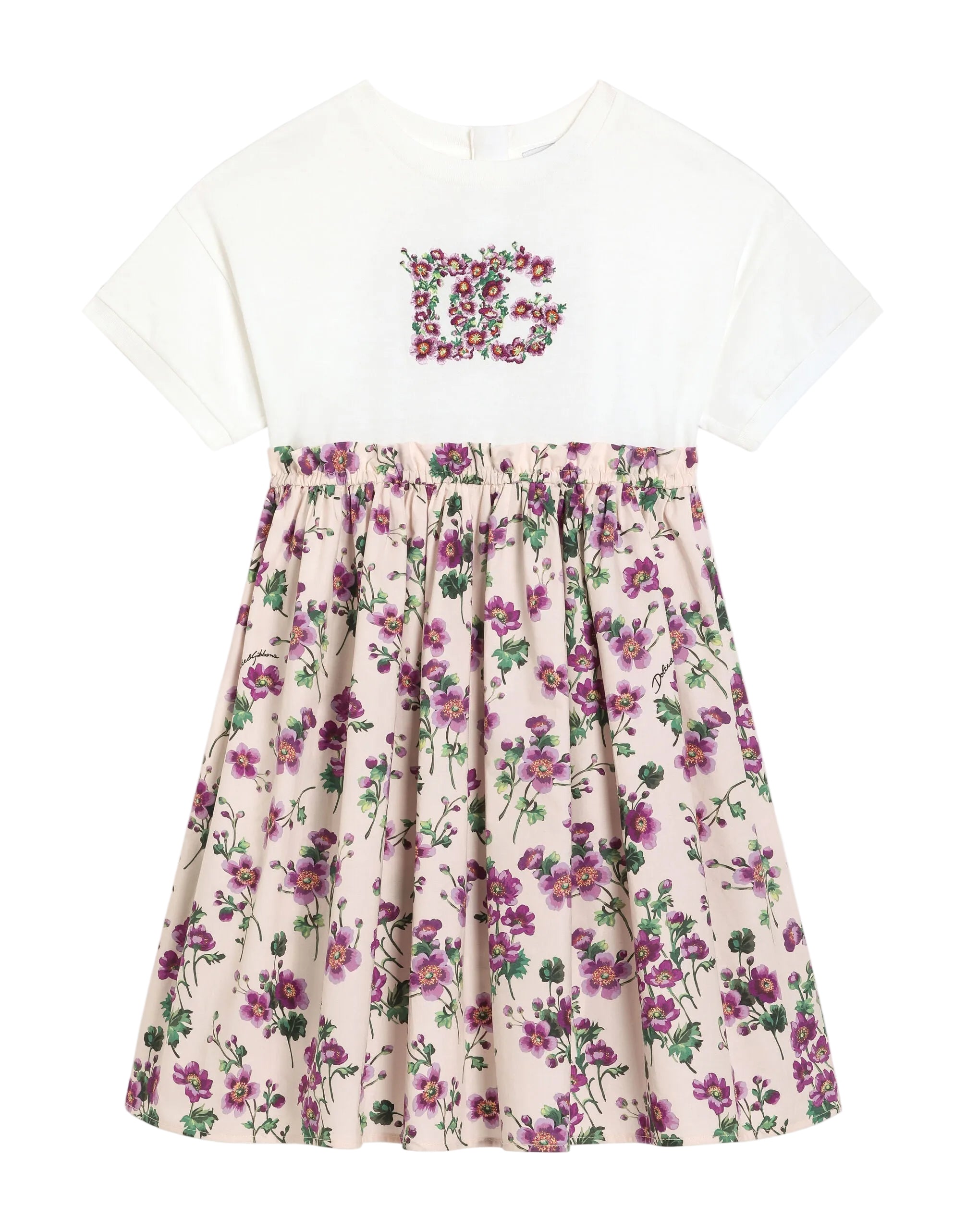 SHORT SLEEVES DRESS IN MULTICOLOUR