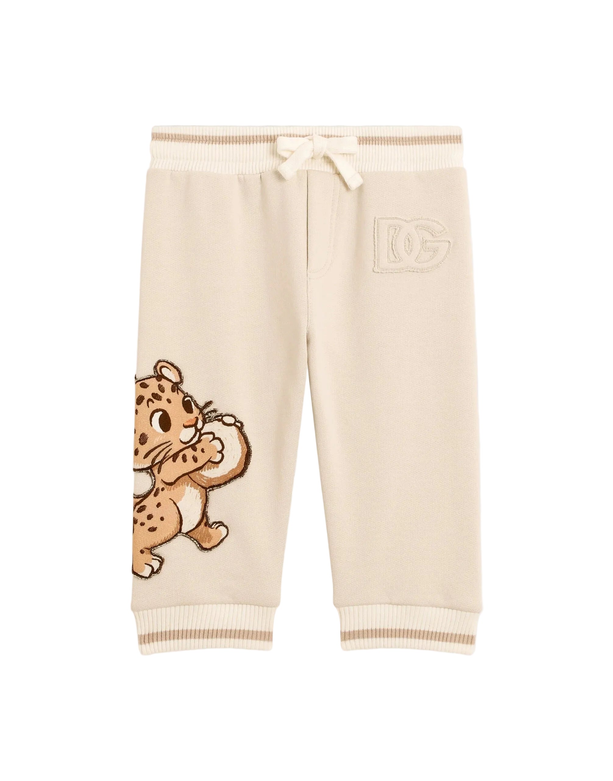 PANTS IN WITH DG PATCH AND LEOPARD PRINT