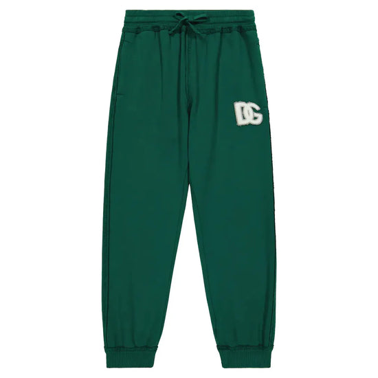 COSY GREEN SWEATPANTS FOR YOUNGER BOYS