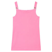 sleeveless dress in pink
