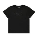a front logo t-shirt in black