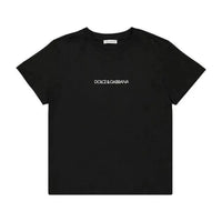 a front logo t-shirt in black