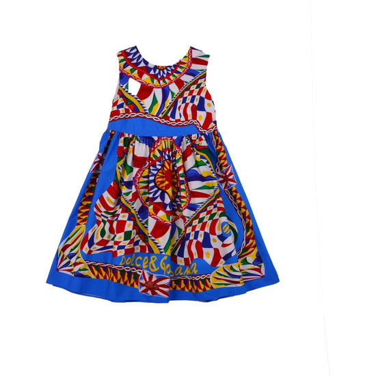 SLEEVELESS DRESS IN MULTICOLOUR