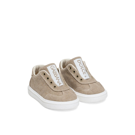 BABY BOY LOW-TOP SNEAKERS IN BEIGE