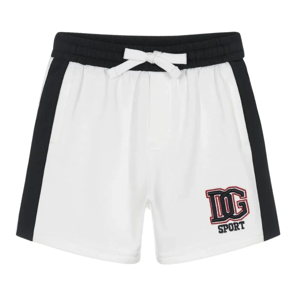 sport-style shorts in white