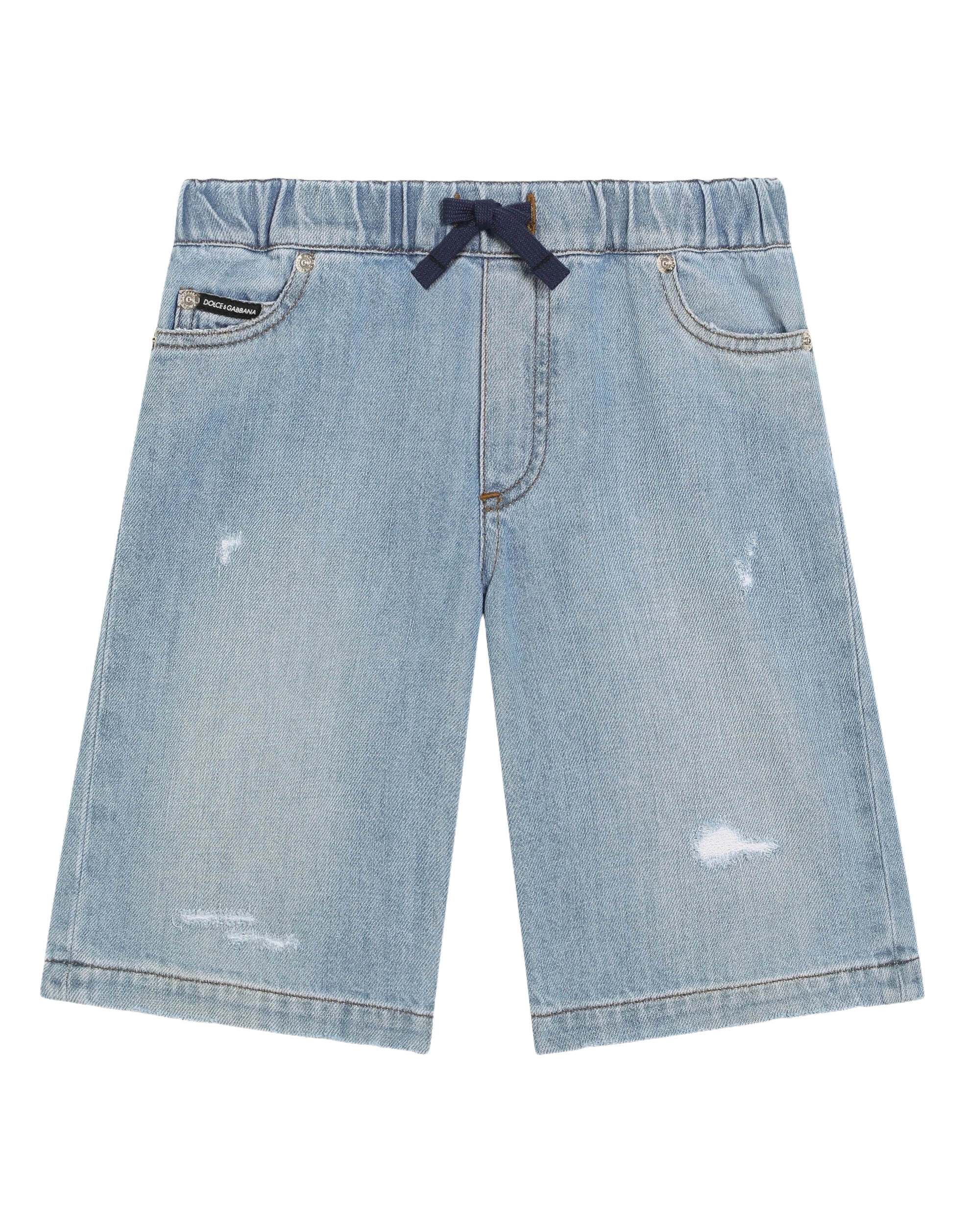 bermudas in blue