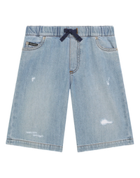 bermudas in blue