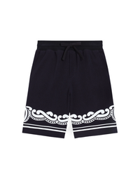 bermudas in dark blue