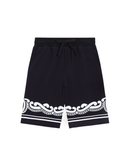 bermudas in dark blue